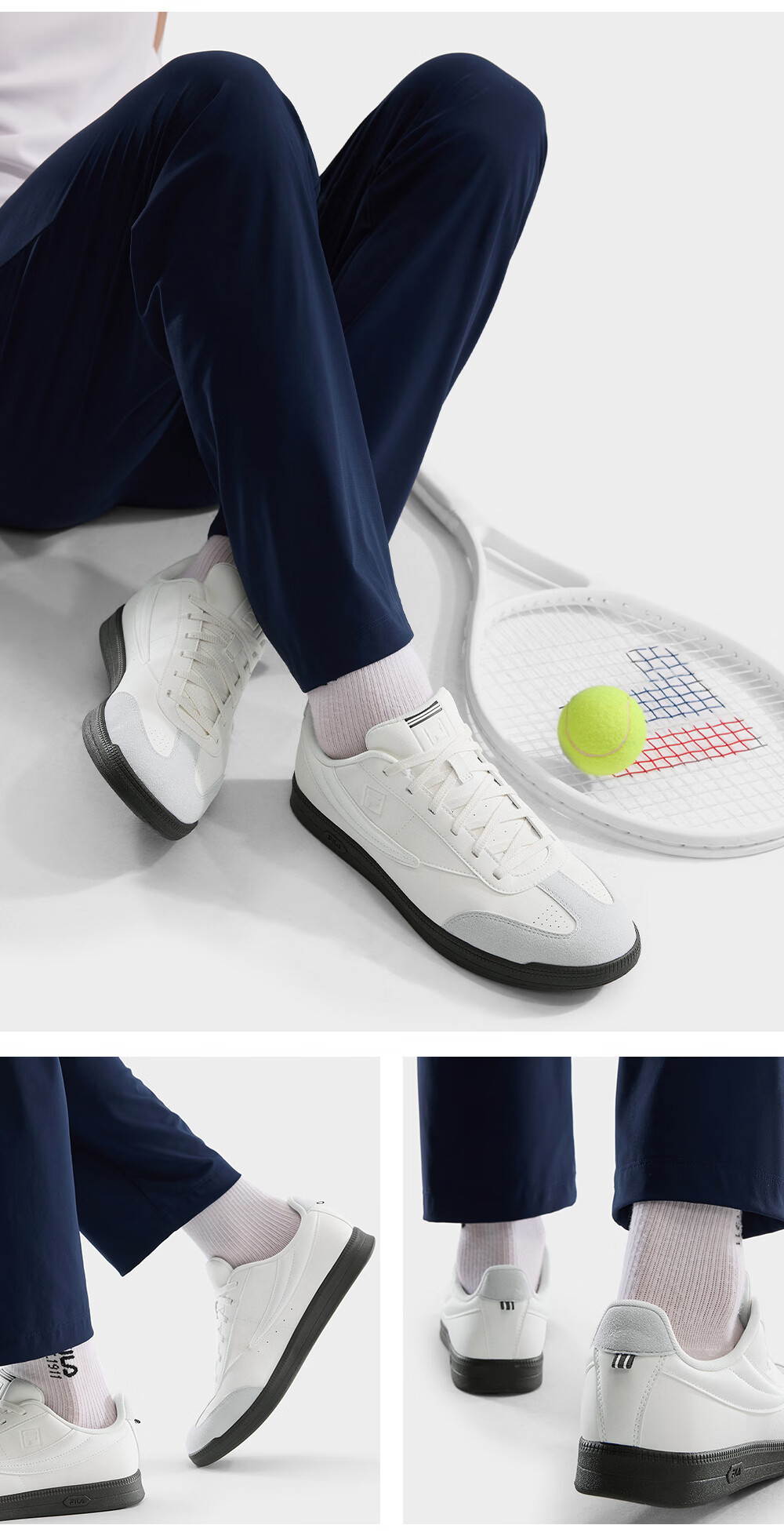 FILA Spin Step Shoes | FILA TIFO FXTD Tennis Shoes New Simple Thin Sole Retro Men's Casual Training Shoes 8