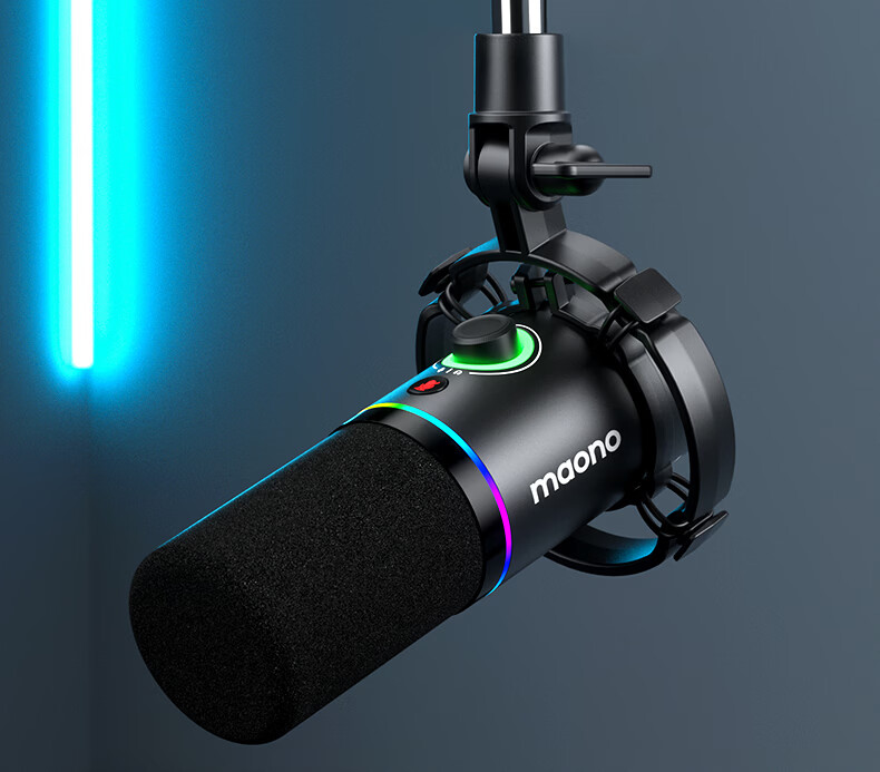 Maono Dynamic Microphone PD200X Wired Condenser Microphone with Built-in Sound Card for Home Computer Live Streaming Gaming Podcast Video Conference Smartphone 18