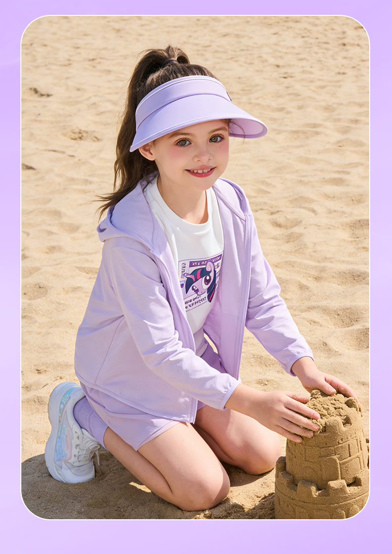 My Little Pony Girls' Summer Sun Protection Jacket Children's Outdoor Quick-Dry UV Protection Coat Stylish Pink Cardigan Size 130 16