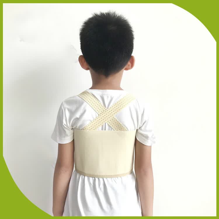 儿童鸡胸矫正胸骨肋骨骨折固定带肋骨外翻矫正开胸术后固定带婴儿肩带