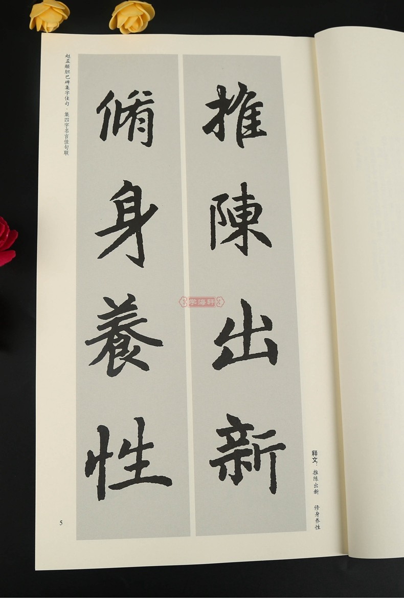 包邮赵孟頫胆巴碑集字佳句历代名碑名帖集字系列赵体楷书书法毛笔字帖