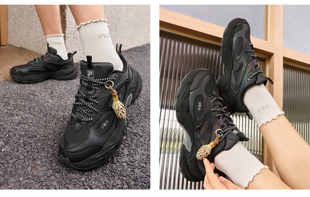 FILA Fila Sonta Shoes [Sun Qiantong Edition] Women's Dad Sneakers 2026 Autumn Casual Sports Shoes 36
