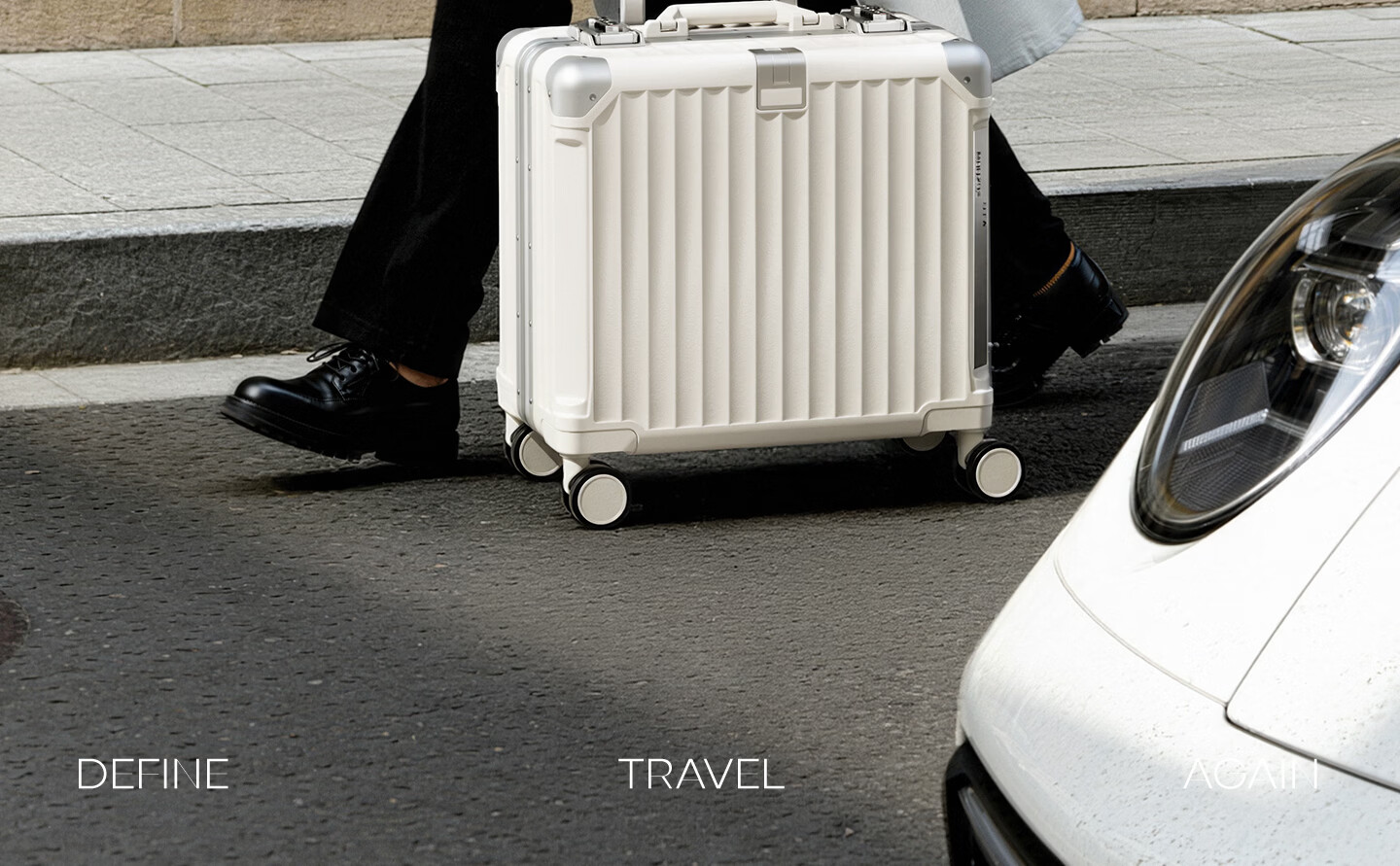 DTA Multifunctional Luggage Suitcase with Spinner Wheels And Aluminum Frame for Men And Women, Carry-On Trolley Case, Travel Leather Suitcase, Classic Black, 20 Inches 3