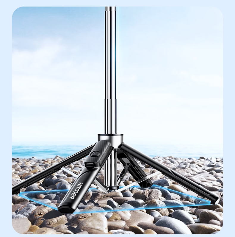 Zhiguozhe 2026 New Mini Selfie Stick Travel Portable Phone Holder 360° Rotation Anti-Shake Automatic Tripod Follow Shooting Photography Tool Concert 22