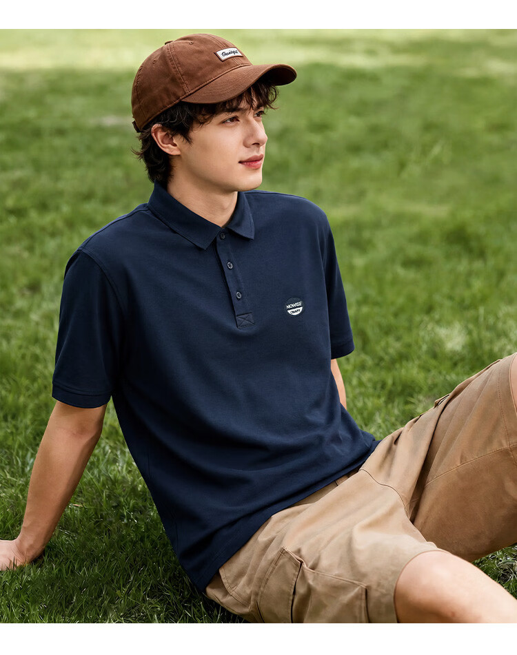 TonLion 2026 Summer New Men's Polo Shirt Short Sleeve Loose Casual Trendy Brand 9