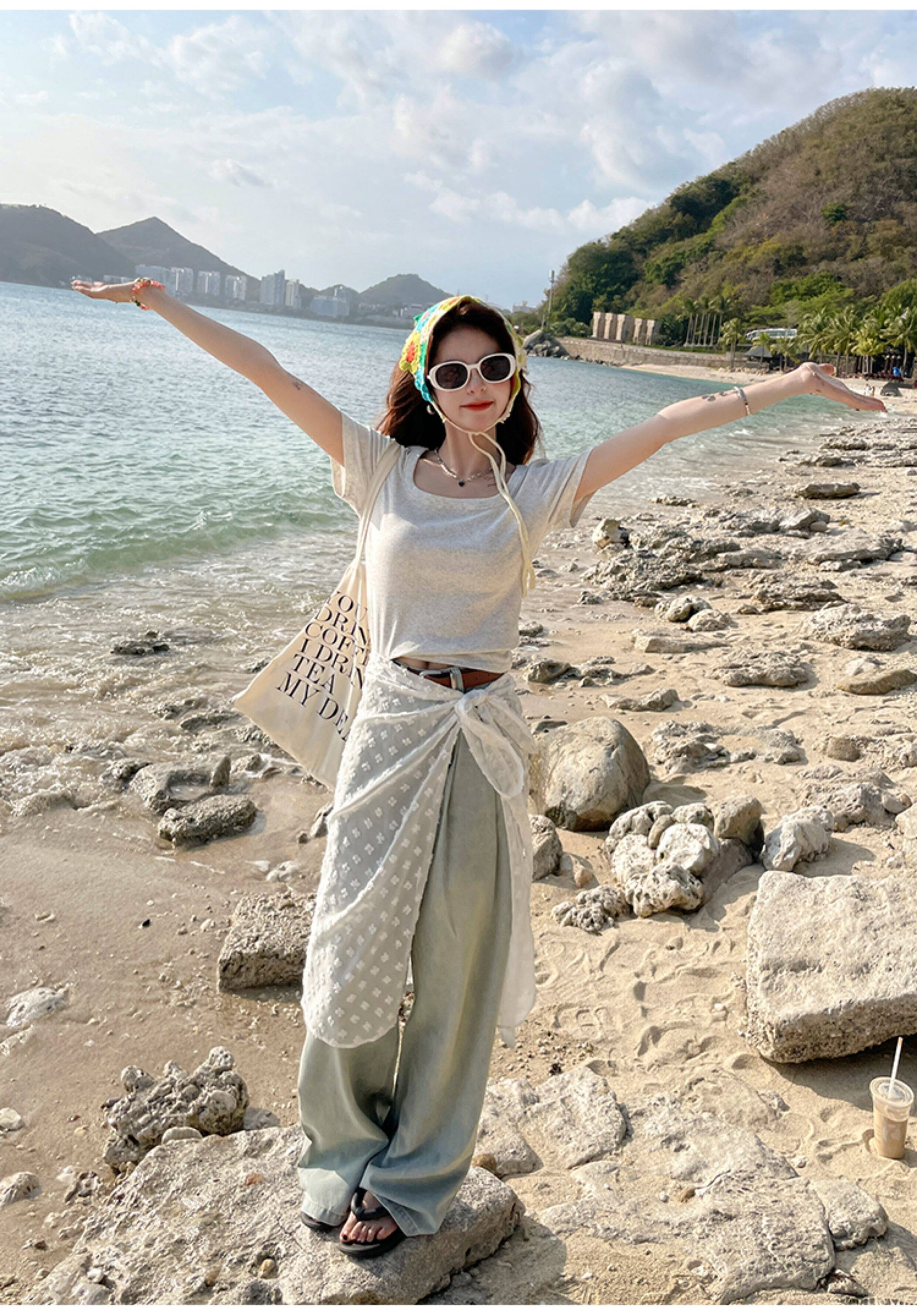 Herbal Original Women's Short Sleeve Slim Fit Square Neck T-Shirt Solid Color Summer Top 10
