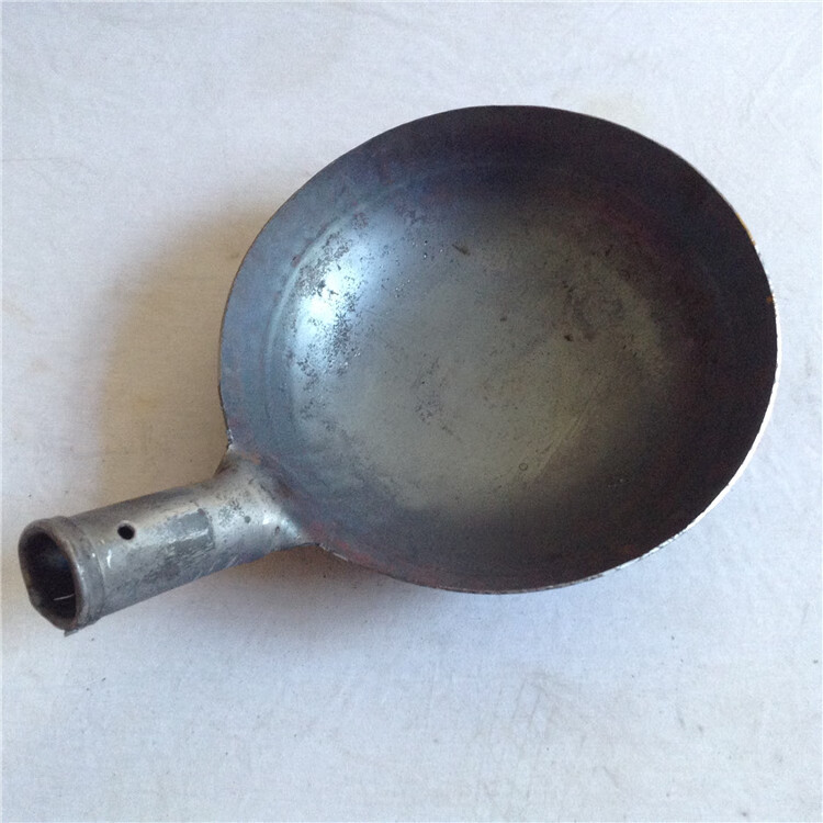钢板铁勺漏勺铁瓢大铁勺户外锅清理下水道淤泥挖泥土掏粪勺子tt 垂直
