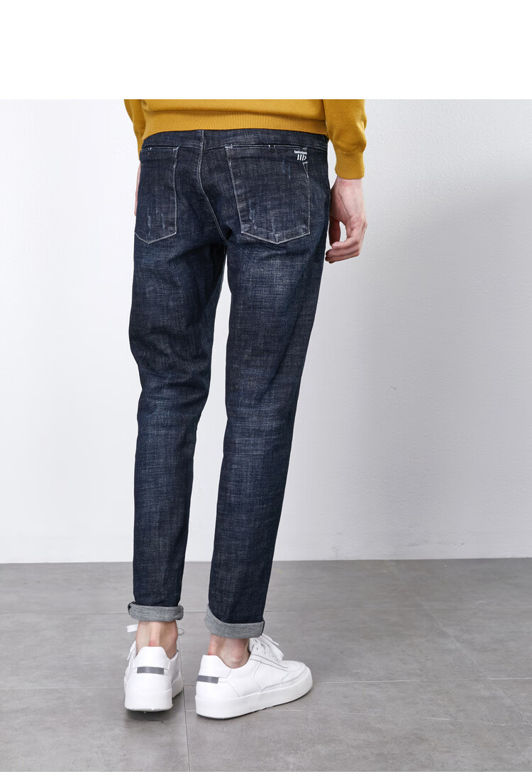 男装 牛仔裤 摩奥(moaol) 摩奥2019冬季新款时尚韩版学生水洗白潮流