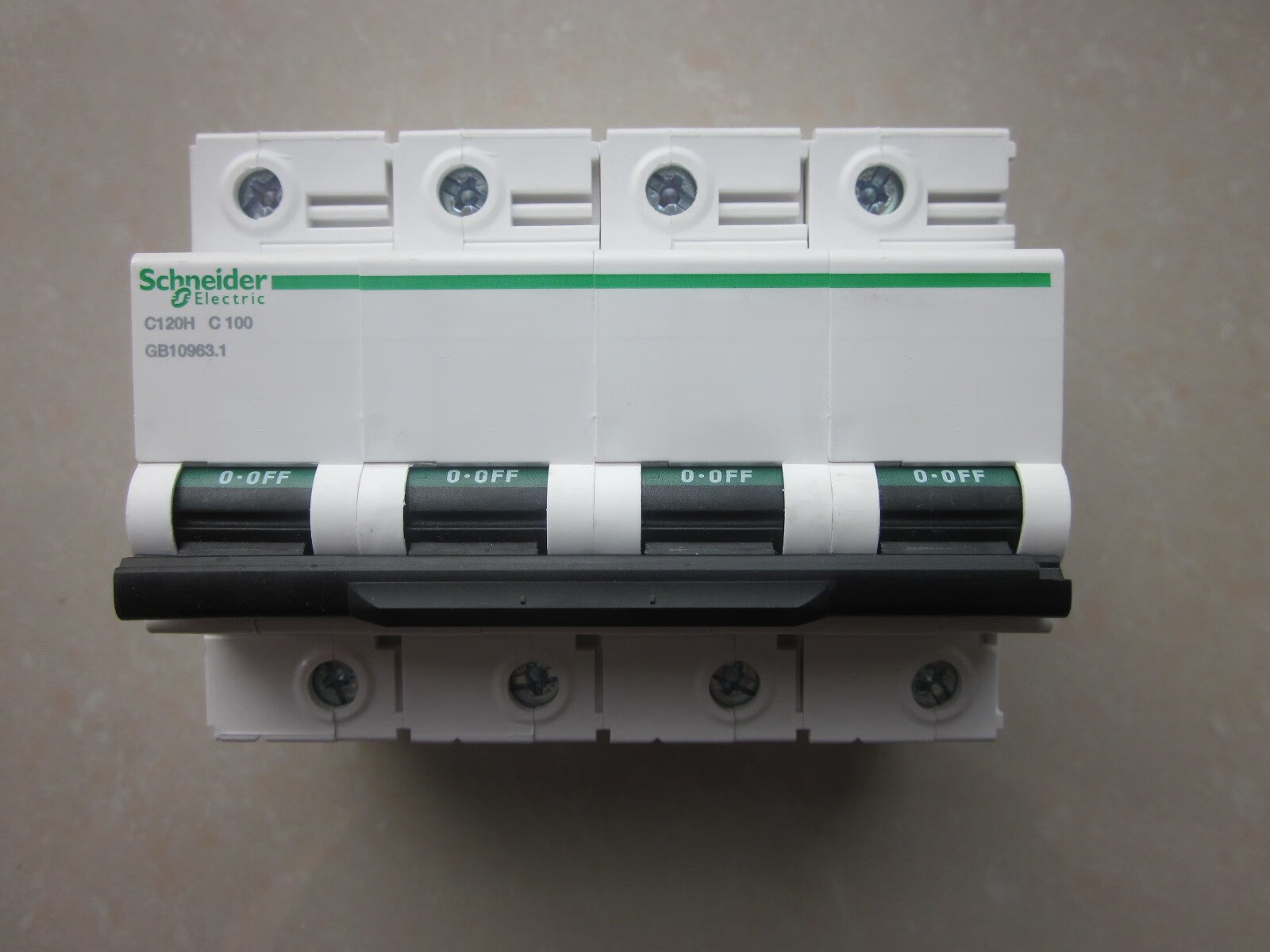 施耐德断路器空气开关a9系列ic65三相四线c120h空开4p80a100a125p 63a