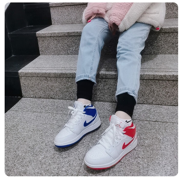 air jordan 1 mid 85 aj1中帮白红蓝 鸳鸯 休闲篮球鞋dh0200-100 dh