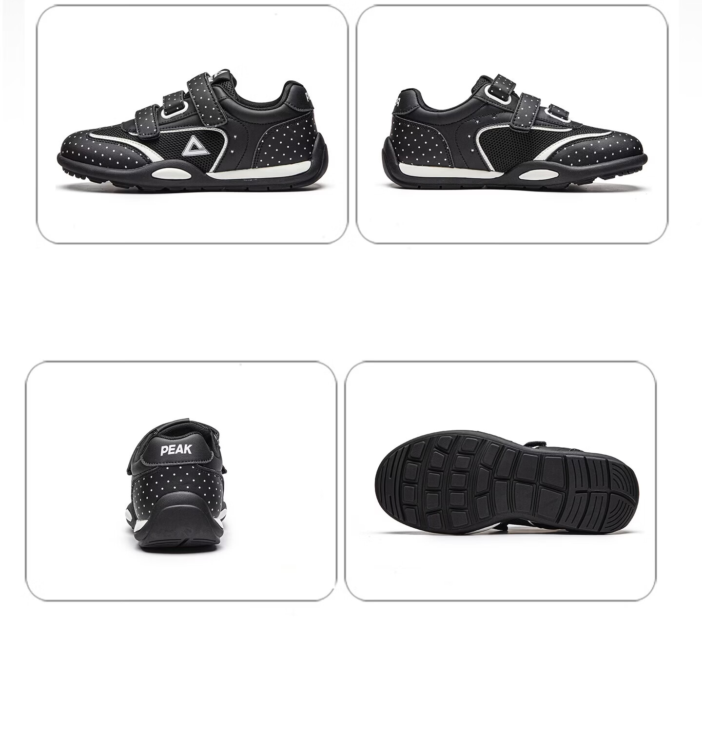 PEAK Kids Breathable Mesh Training Shoes 2026 Summer New Magic Tape Girls Casual Outdoor Sports Shoes 18
