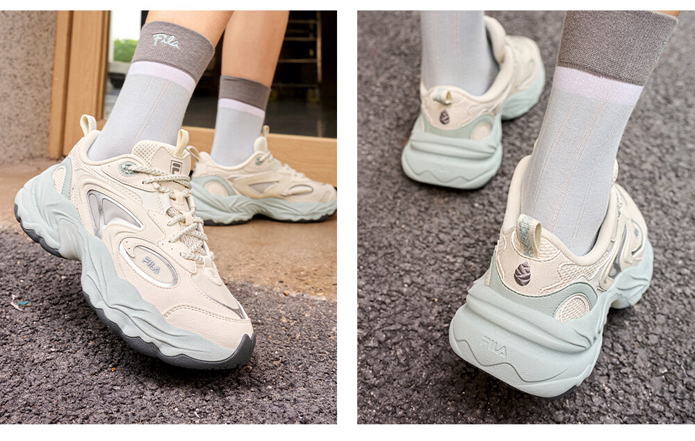 FILA Fila Sonta Shoes [Sun Qiantong Edition] Women's Dad Sneakers 2026 Autumn Casual Sports Shoes 39