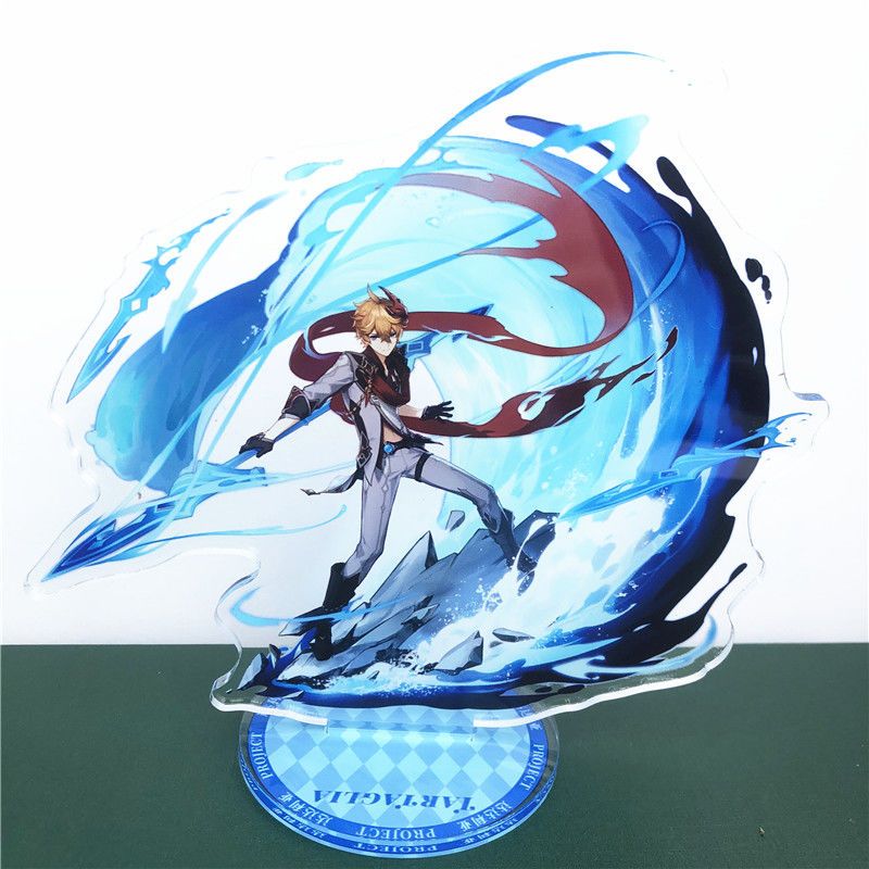 牌达达利亚胡桃魈钟离五郎雷神申鹤尤拉立牌亚克力摆件 13钟离【图片