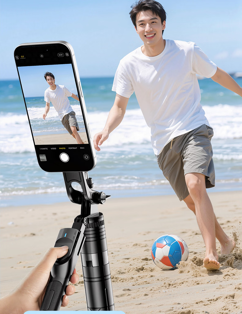 Zhiguozhe 2026 New Edition Diudiu Selfie Stick Magsafe Magnetic Phone Holder Floor Tripod Live Streaming 360° Rotation Anti-Shake Auto Tracking Travel Compact 17