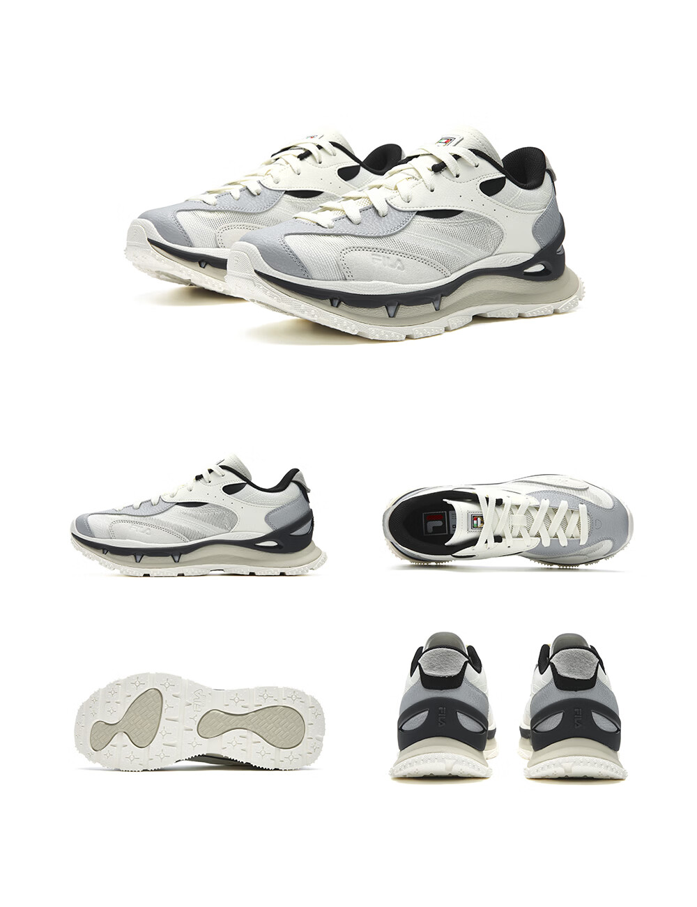 FILA KM3 Stackable Sneakers Women's Dad Shoes 2026 Autumn Thick Sole Casual Sports Shoes Yang Mi Edition 17