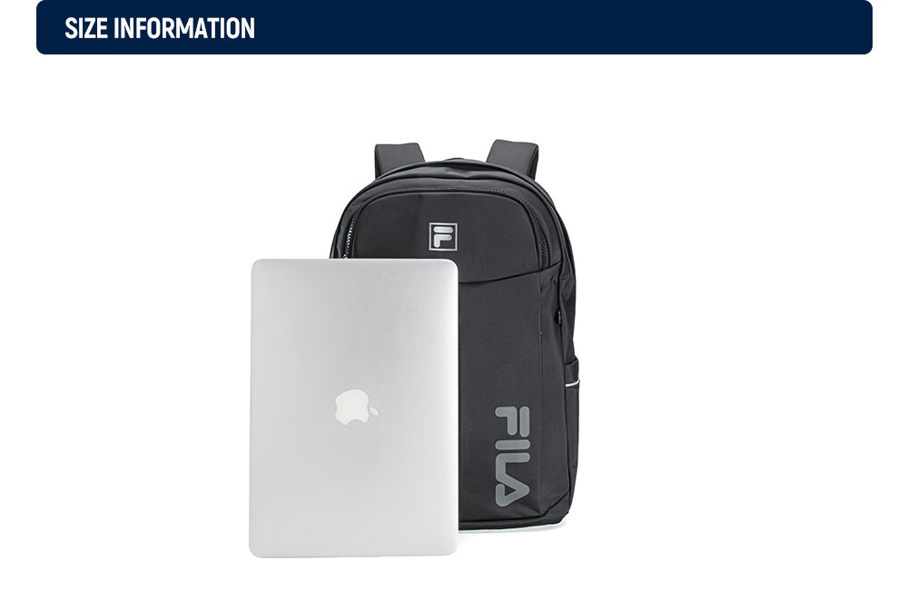 FILA Official Men's New Casual Commuter Backpack Large Capacity Laptop Bag School Bag 23
