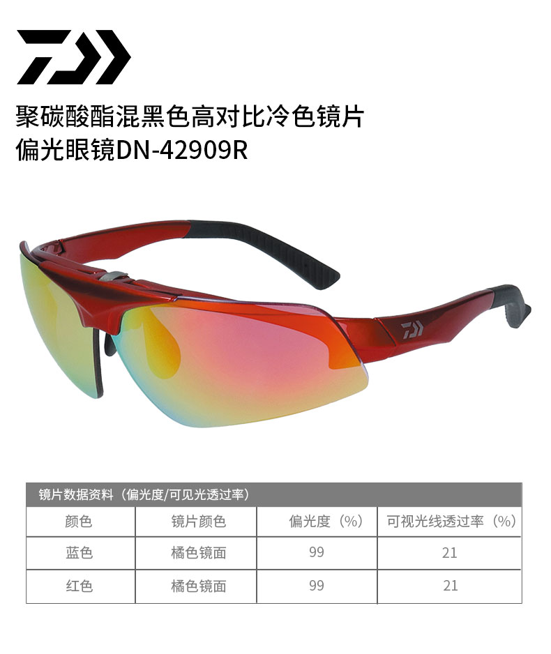 Daiwa达亿瓦日本制造偏光镜dn r 钓鱼太阳镜户外眼镜渔具蓝色框 图片价格品牌报价 京东