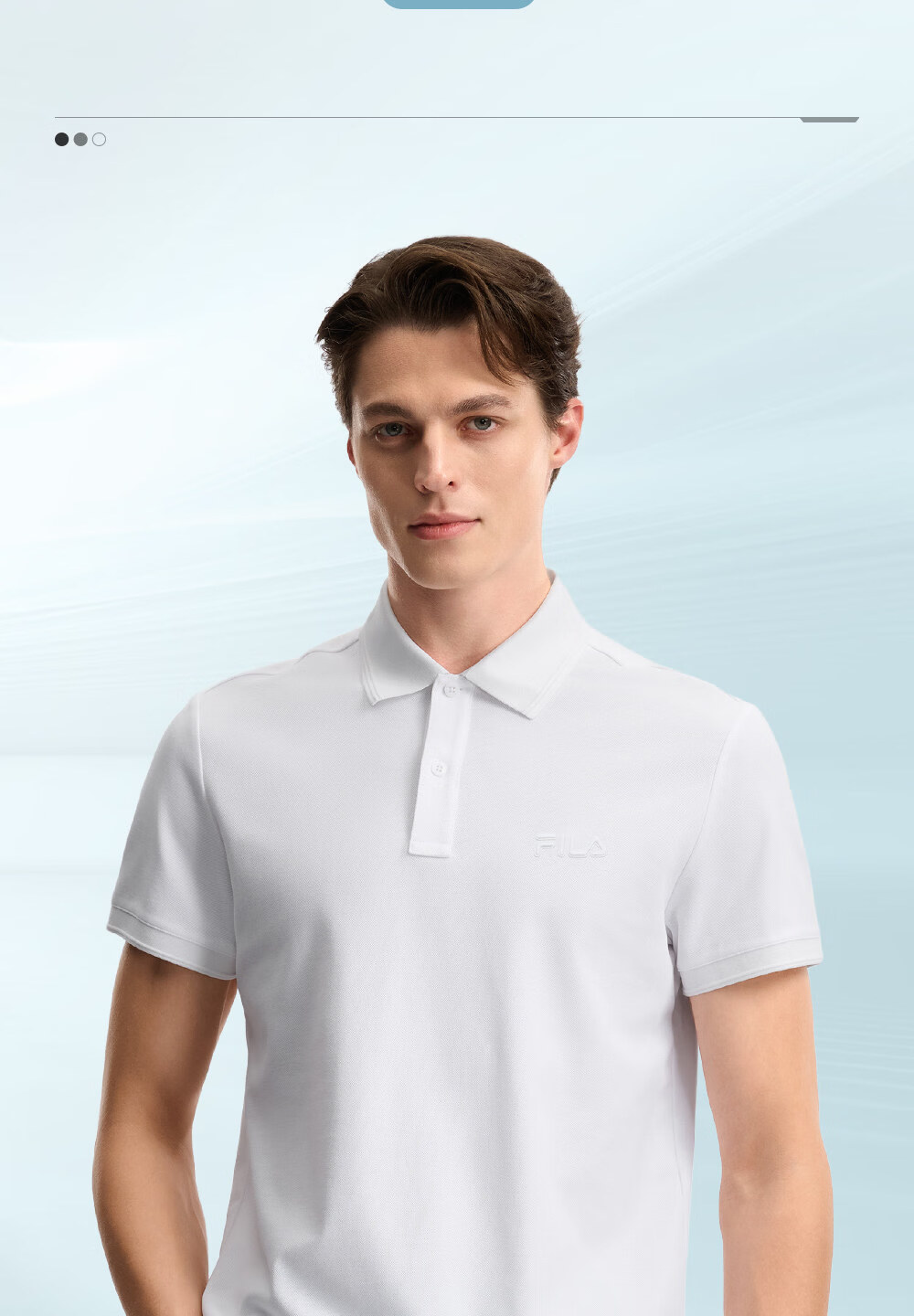 FILA Official [Yi Yangqianxi Edition] Men's Short Sleeve Polo Shirt 2026 Summer Cooling Top 10