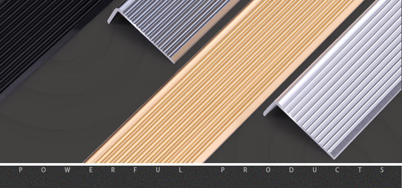 l大理石防滑条 铝合金楼梯防滑条台阶包边条瓷砖踏步收边条大理石直角