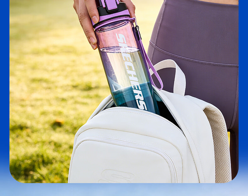 Skechers Large Capacity Tritan Sports Water Bottle for Men and Women Outdoor Fitness Portable Student Cup 16