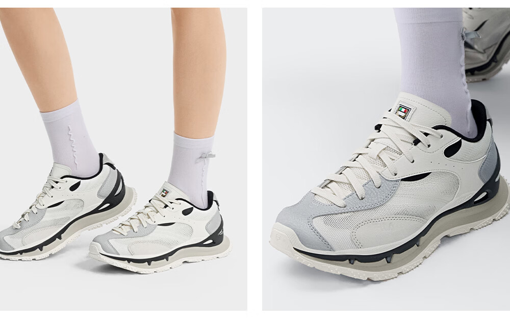 FILA KM3 Stackable Sneakers Women's Dad Shoes 2026 Autumn Thick Sole Casual Sports Shoes Yang Mi Edition 13