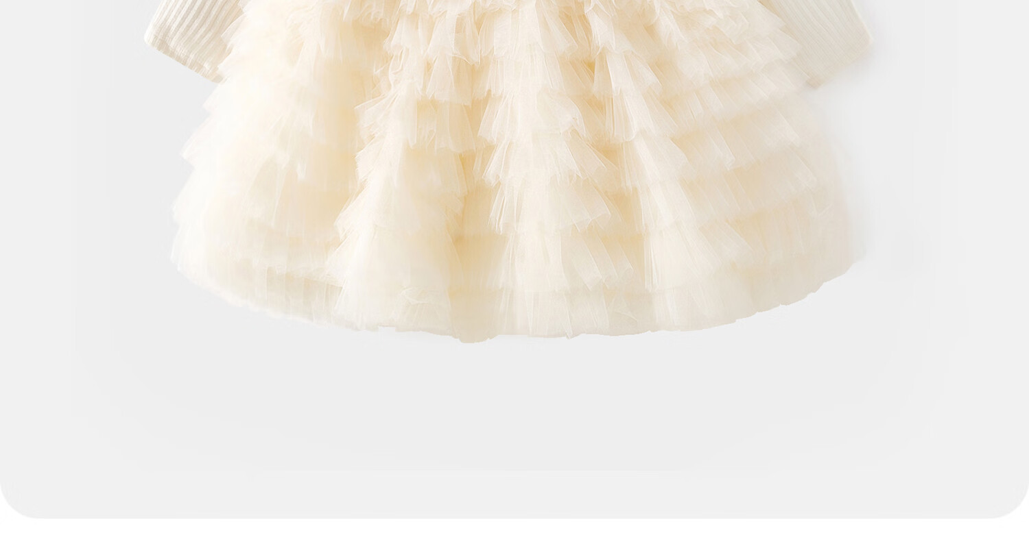 Banxidi Girls' Dress Autumn Baby Princess Dress Birthday Dress Infant Dress Spring and Autumn Children's Mesh Puff Dress 22