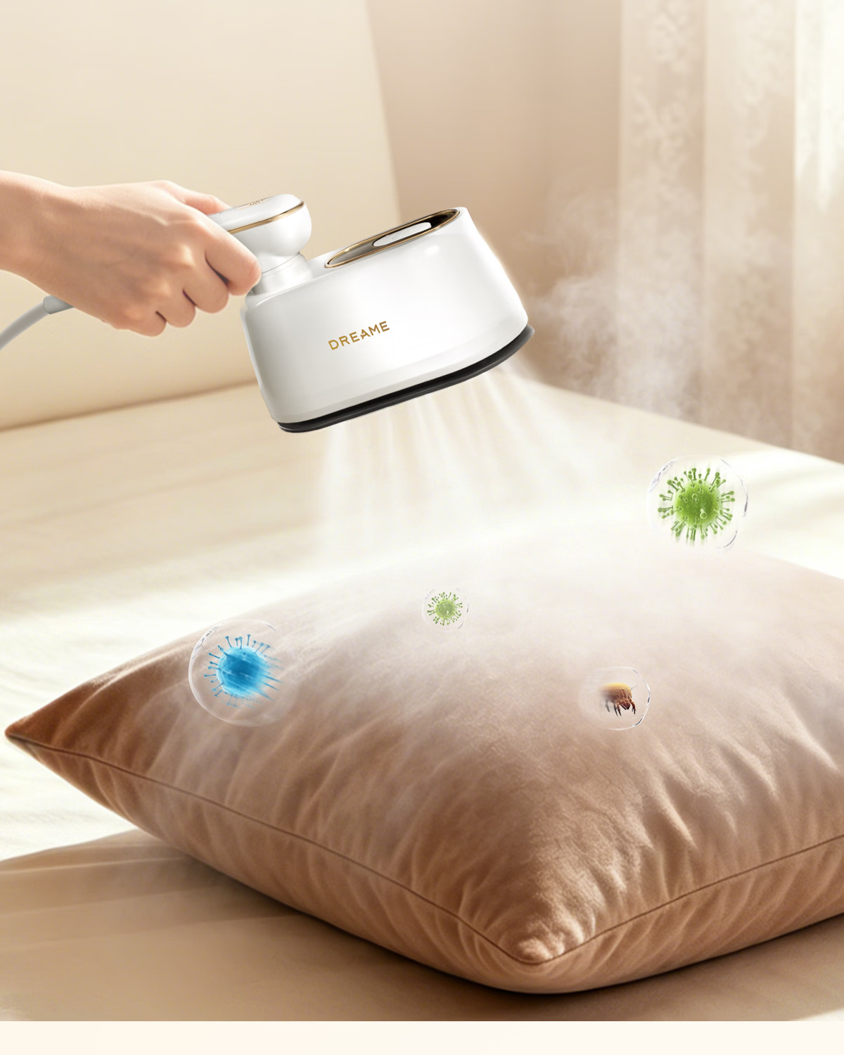 Dreame Handheld Garment Steamer 2026 New Model Portable Home Steam Iron High Power 120ML Water Tank Electric Iron CR-VT06A 17