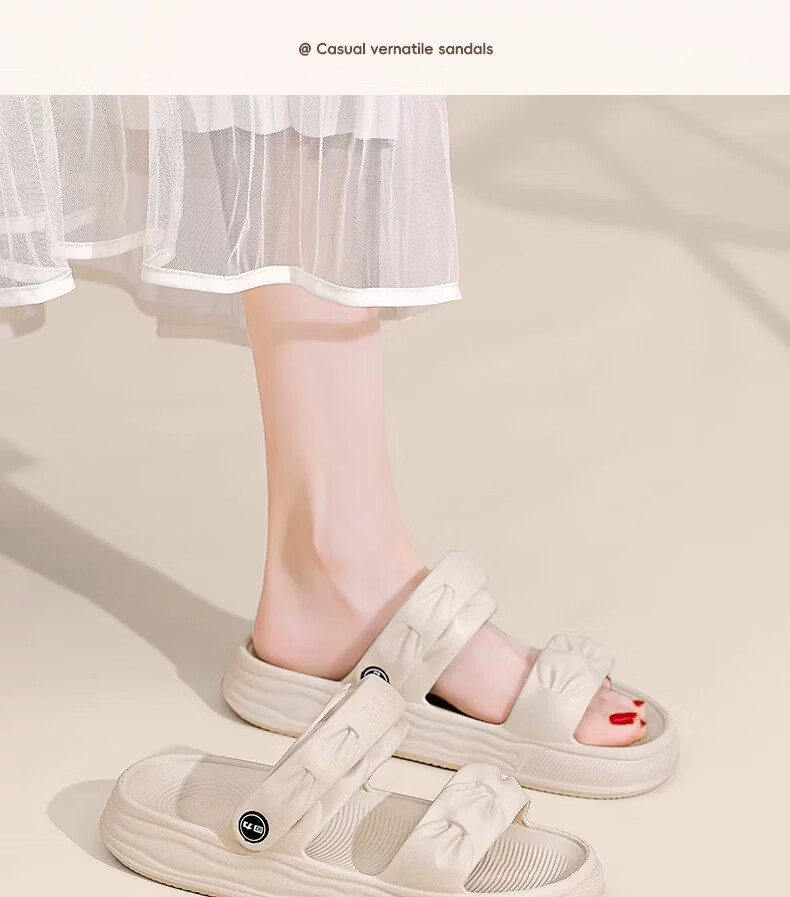 Warrior Women's Sandals 2026 Summer New Travel Wear with Skirts EVA Soft Sole Dual-Wear Beach Slippers 20