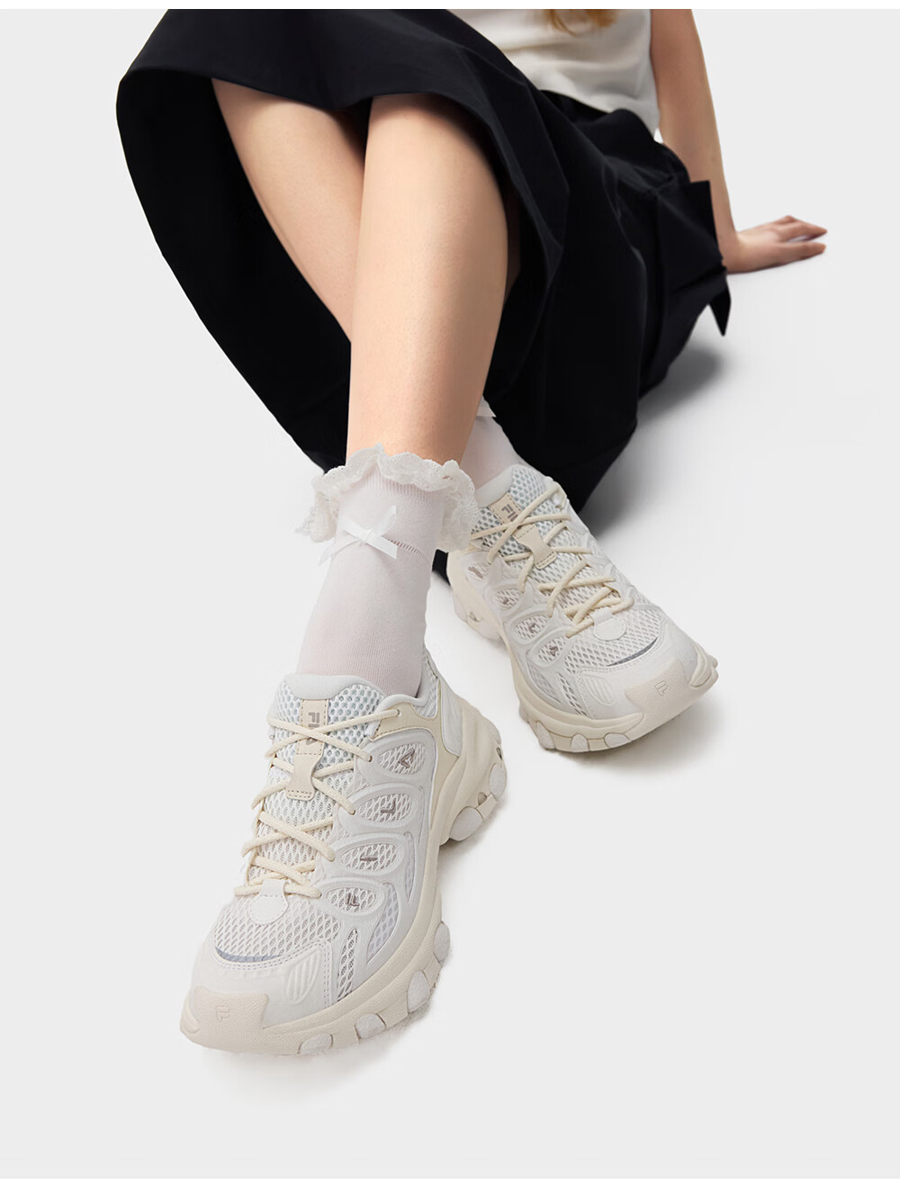 FILA Official Women's Shoes TRUFFLE 2 Dad Shoes, 2026 Autumn New Mushroom Shoes 2nd Generation Casual Shoes 40