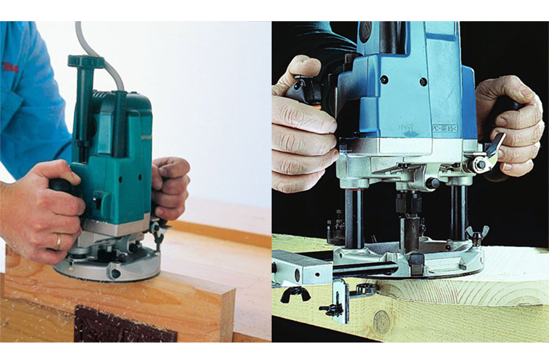 makita牧田3612c木工雕刻机电木铣下压入式开槽修边榫卯调速3612c可