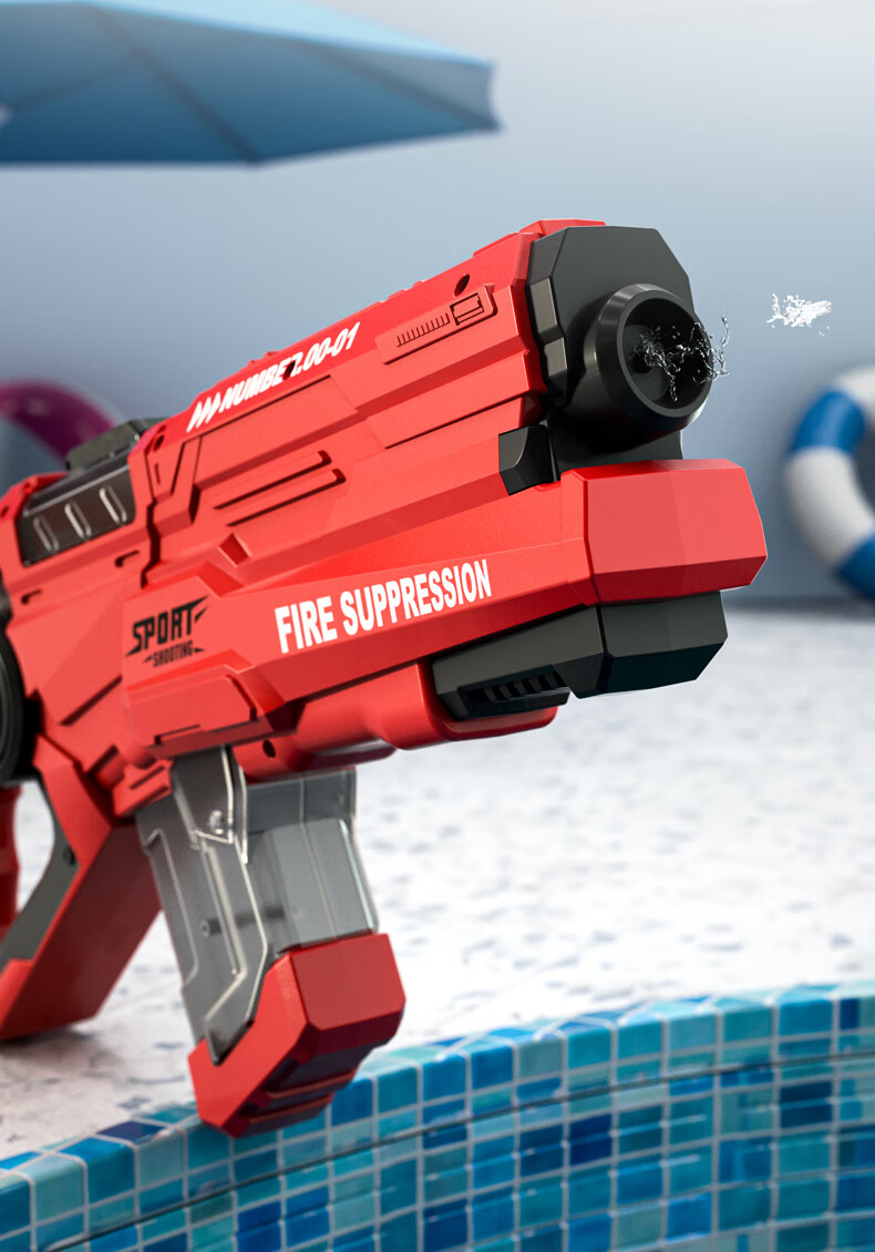 电动连发水枪儿童高压强力滋呲水枪打水仗喷水玩具大容量自动神器