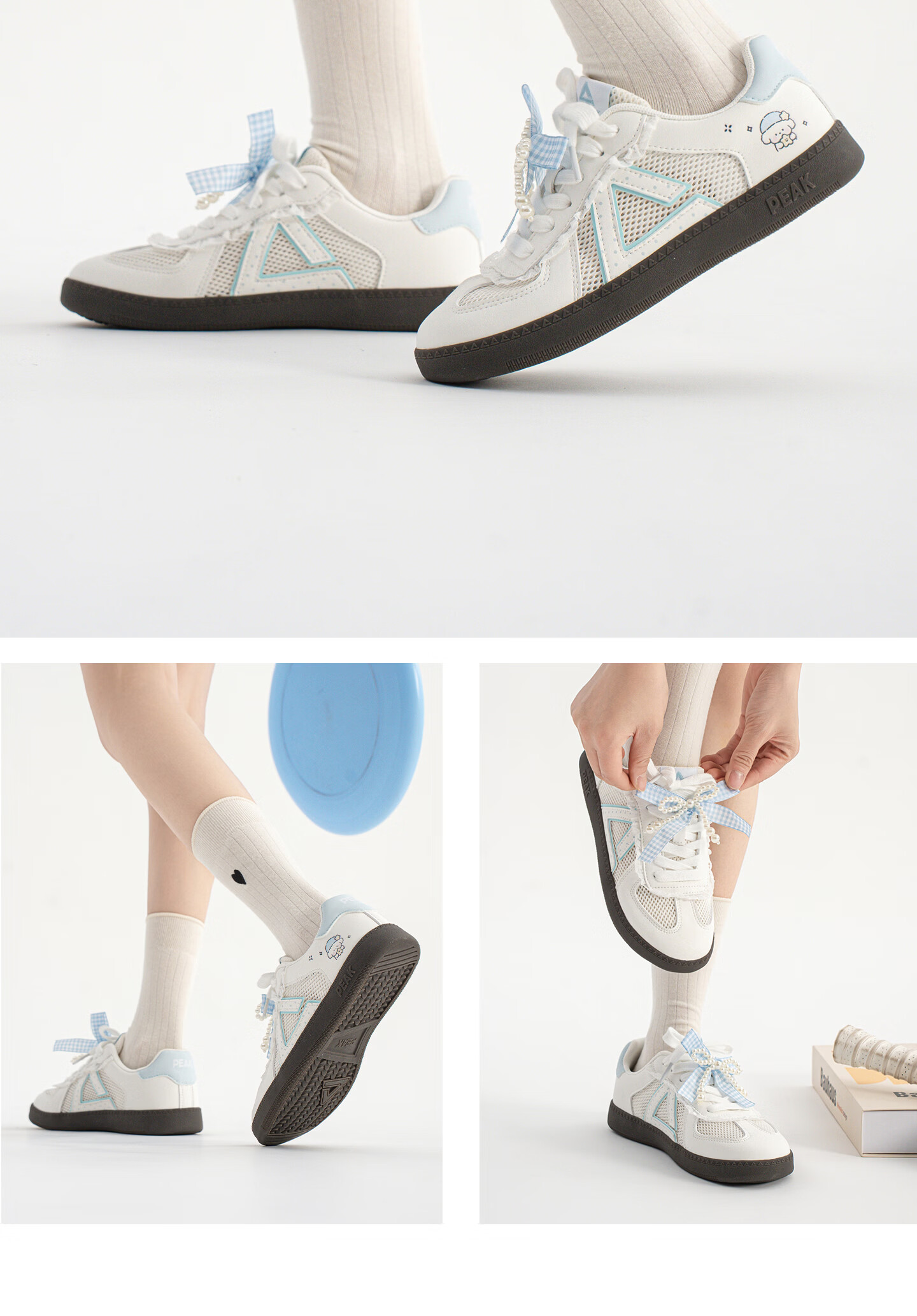 PEAK Kids Training Shoes Summer Breathable Mesh 2026 New Girls Casual Outdoor Sports Shoes 14