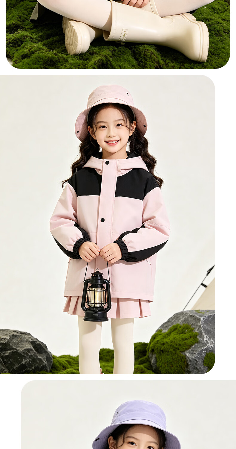 Jeanswest Kids 3-in-1 Children's Outdoor Jacket Autumn Winter 2026 New Boys Fleece Lined Warm Girls Coat 7