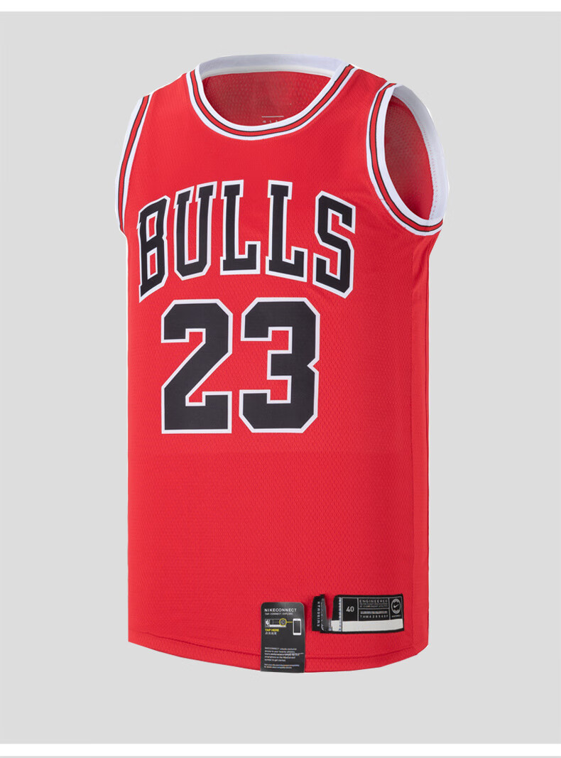 nba23号球衣公牛队复古透气男女篮球服套装红色黑色球迷背心23号公牛
