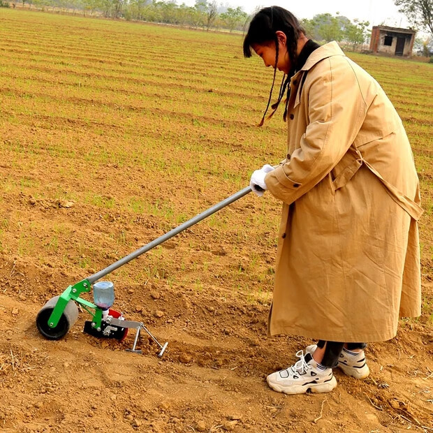 蔬菜播种神器菜籽香菜小型菠菜油菜辣椒种子手动精播手推式播种机