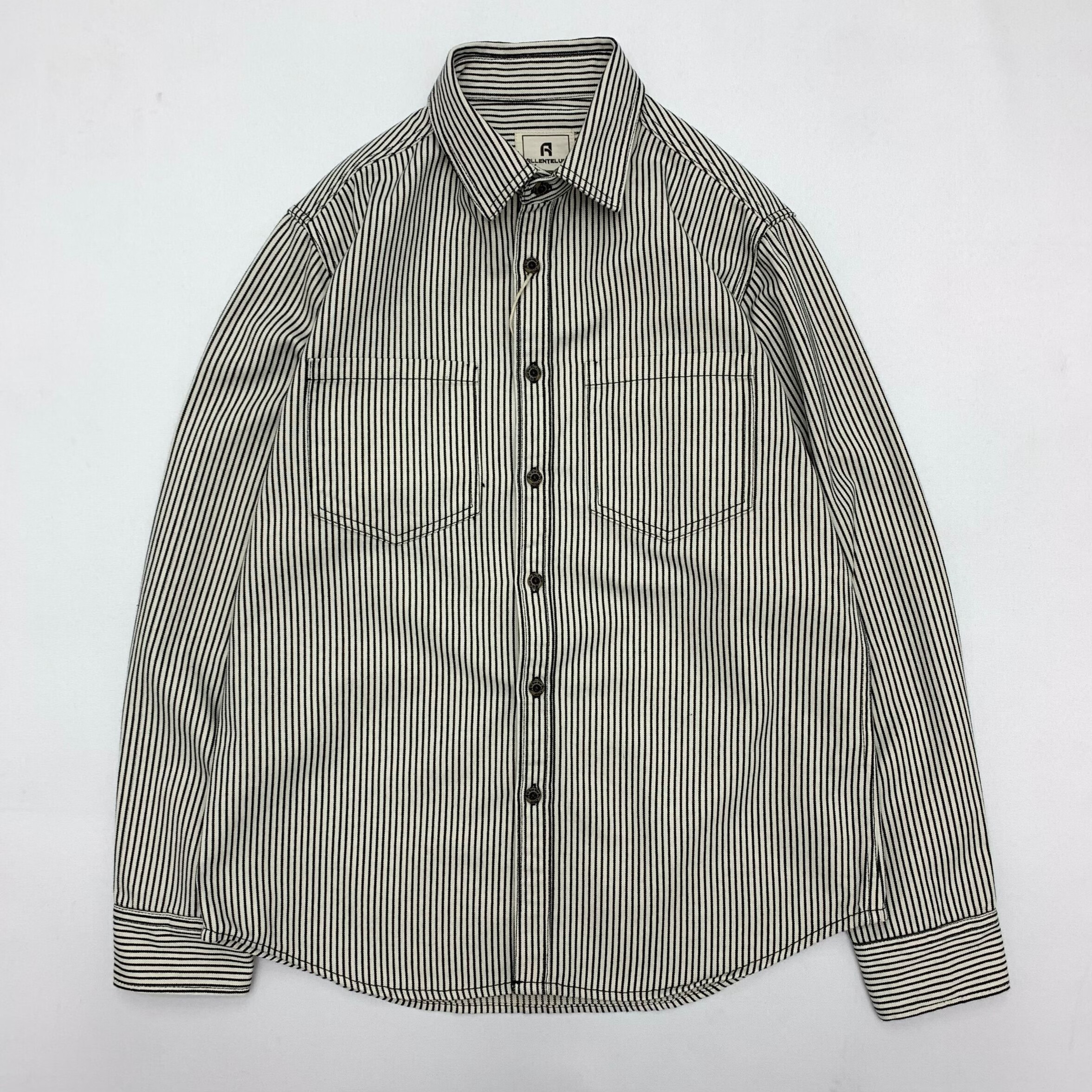 凡客诚品(vancl)日式阿美咔叽日系复古青年工装衬衫彩色条纹宽松长袖