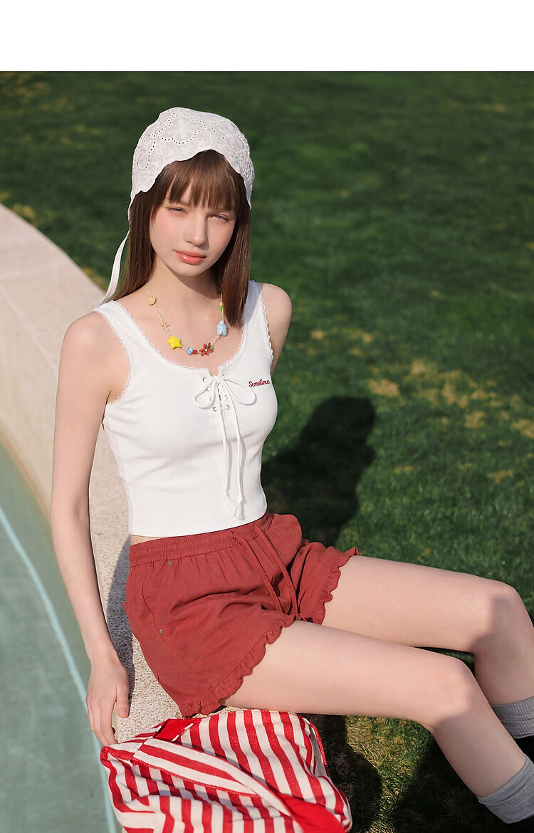 TonLion 2026 Summer New Women's Vest Unique Beautiful Design Sleeveless Top for Inner and Outer Wear 15