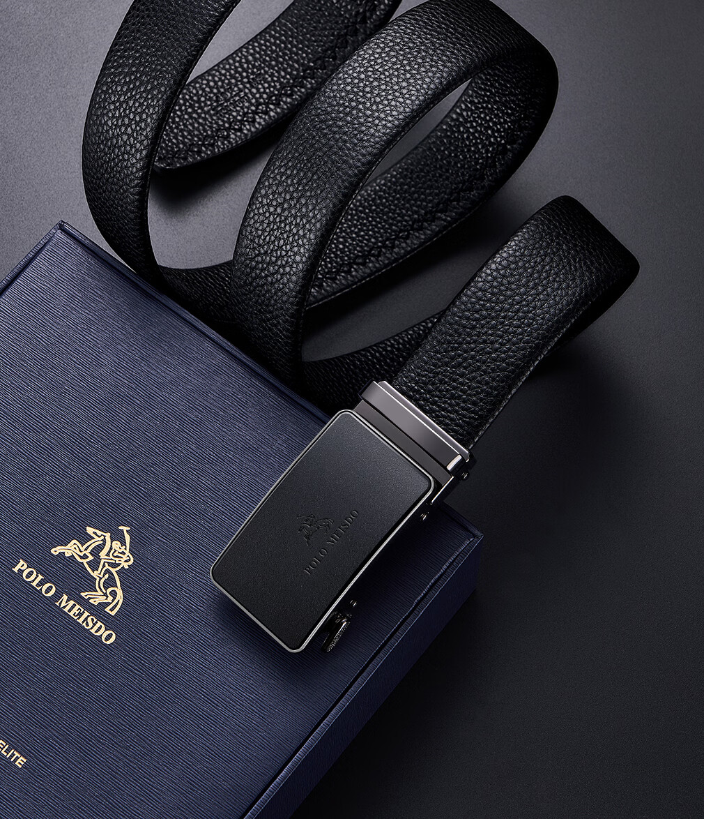 POLOMEISDO Men's Genuine Leather Belt Gift Box International Top Brand Birthday Gift for Boyfriend Husband Father 13