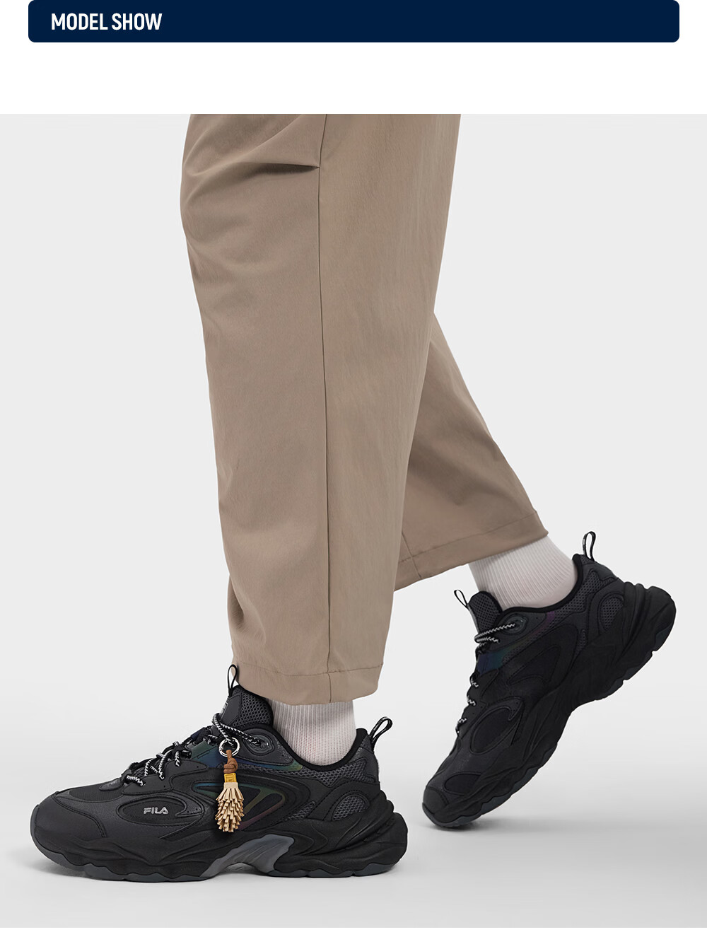 FILA PIGNA Pinecone Shoes [Yi Yangqianxi Edition] Men's Dad Sneakers 2026 Autumn Casual Sports Shoes 46