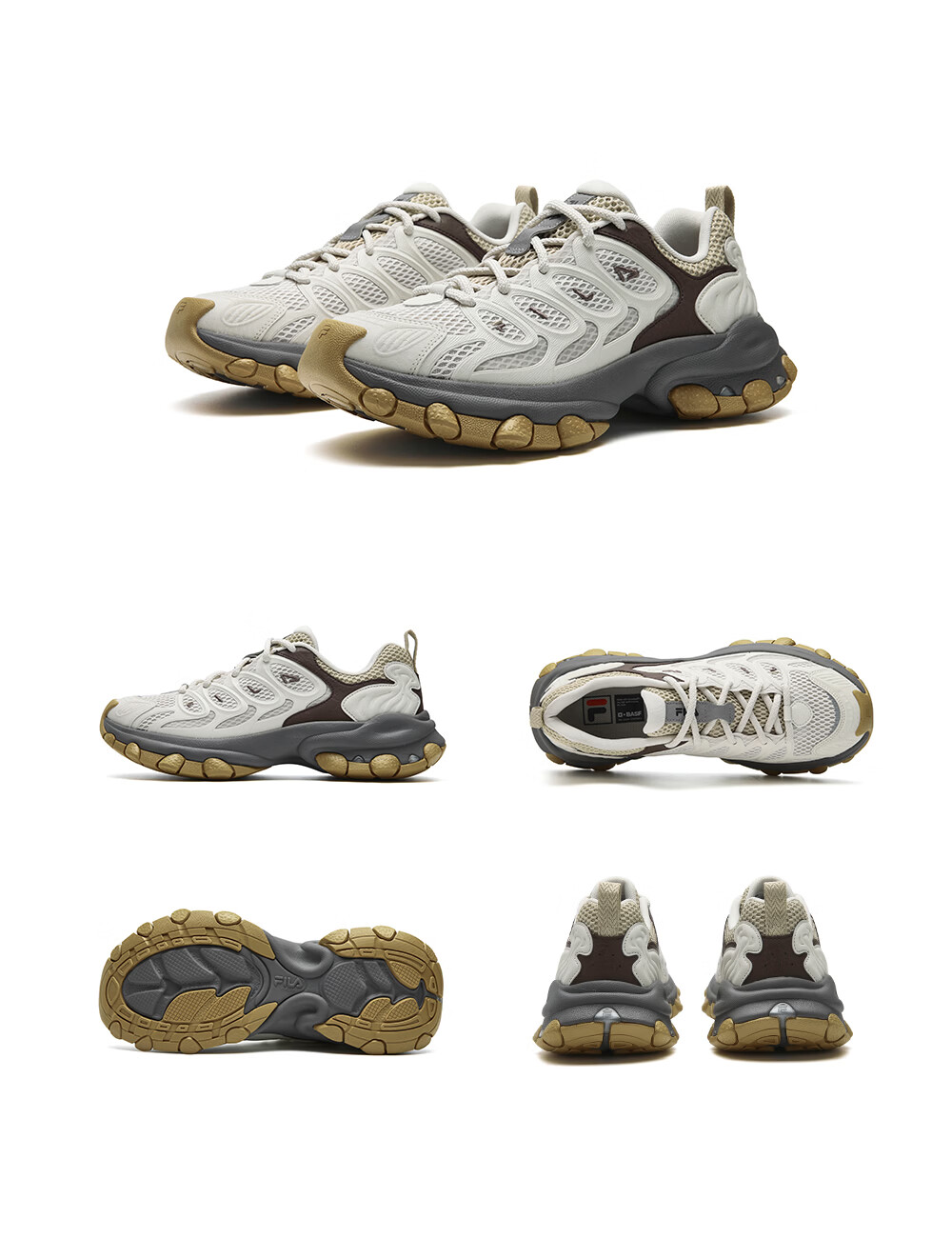 FILA Official Men's Shoes TRUFFLE 2 Dad Shoes, 2026 Autumn New Style Mushroom Shoes 2nd Generation Casual Shoes 29