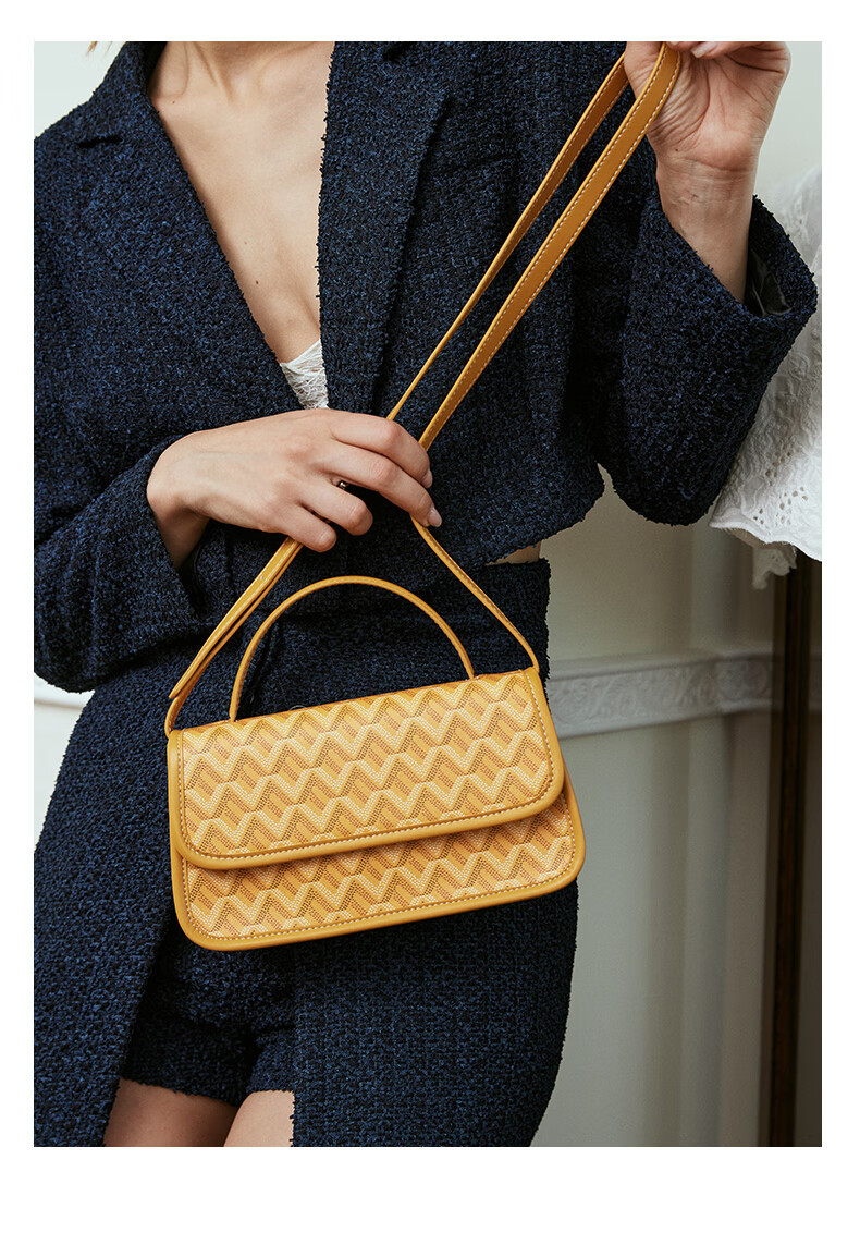 emo狗牙包斜跨单肩包女2022夏季新款小众设计质感百搭通勤手提包 碧山