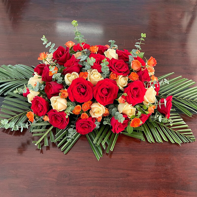 来一客鲜花速递商务桌花台花会议演讲签约宴会讲台全国同城配送花店