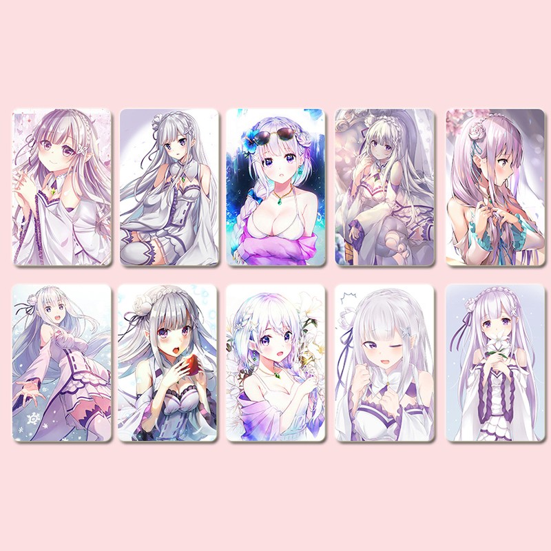 从零开始的异世界生活卡贴 蕾姆爱蜜莉雅学生饭卡贴纸二次元贴画定制