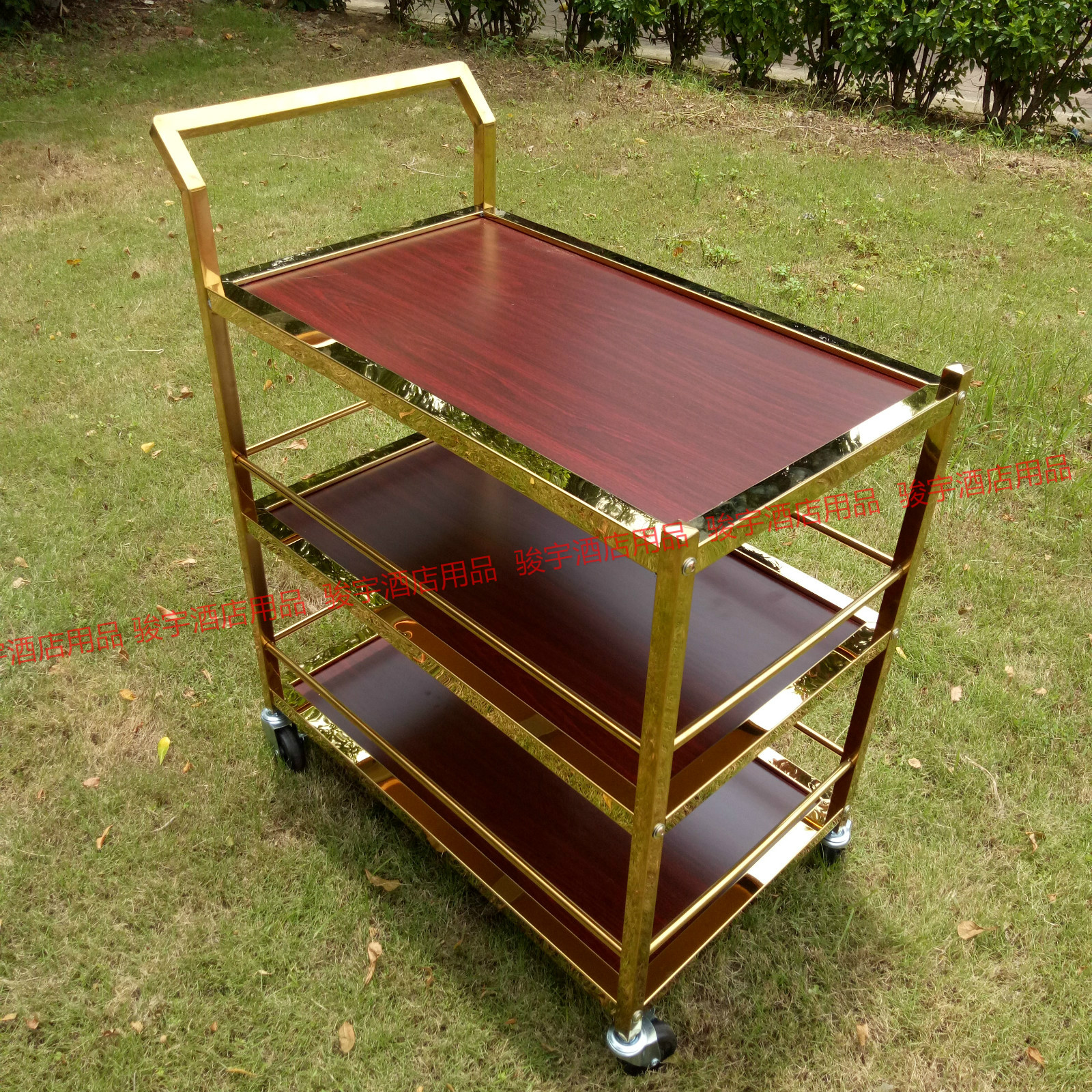 五星酒店餐车酒水车生日蛋糕手推车酒吧酒店餐车4s店茶水车ktv服务车