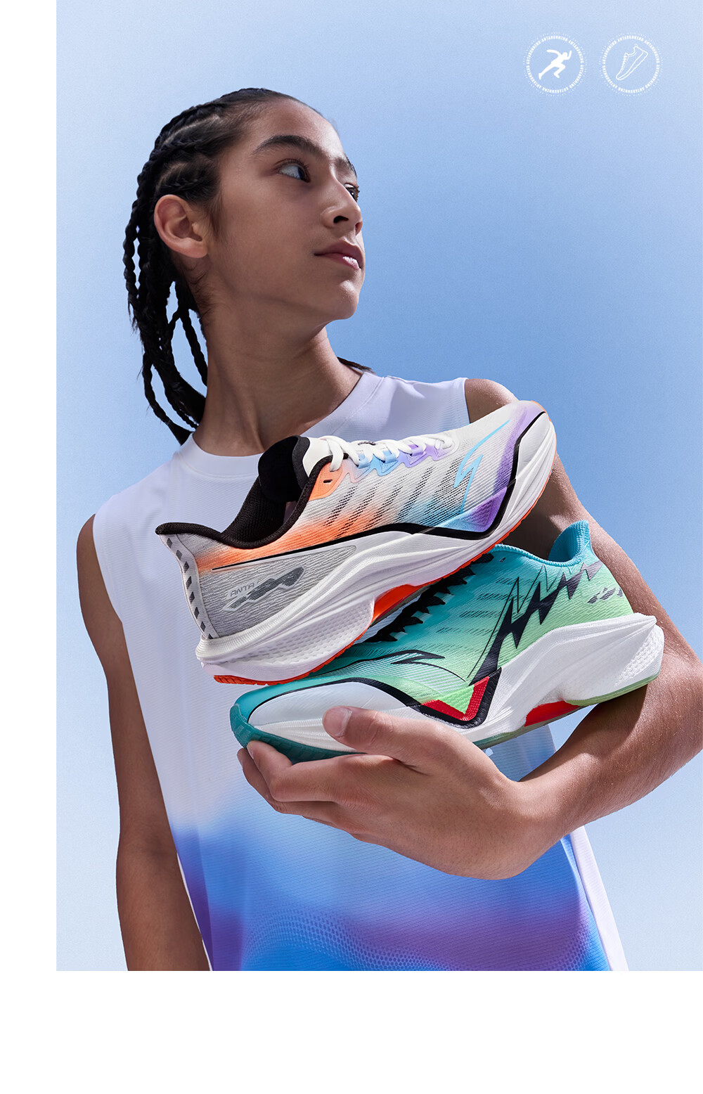 Anta Mach 5 Kids Sports Shoes 2026 Boys Youth Competition Professional Running Shoes 312525521H 18