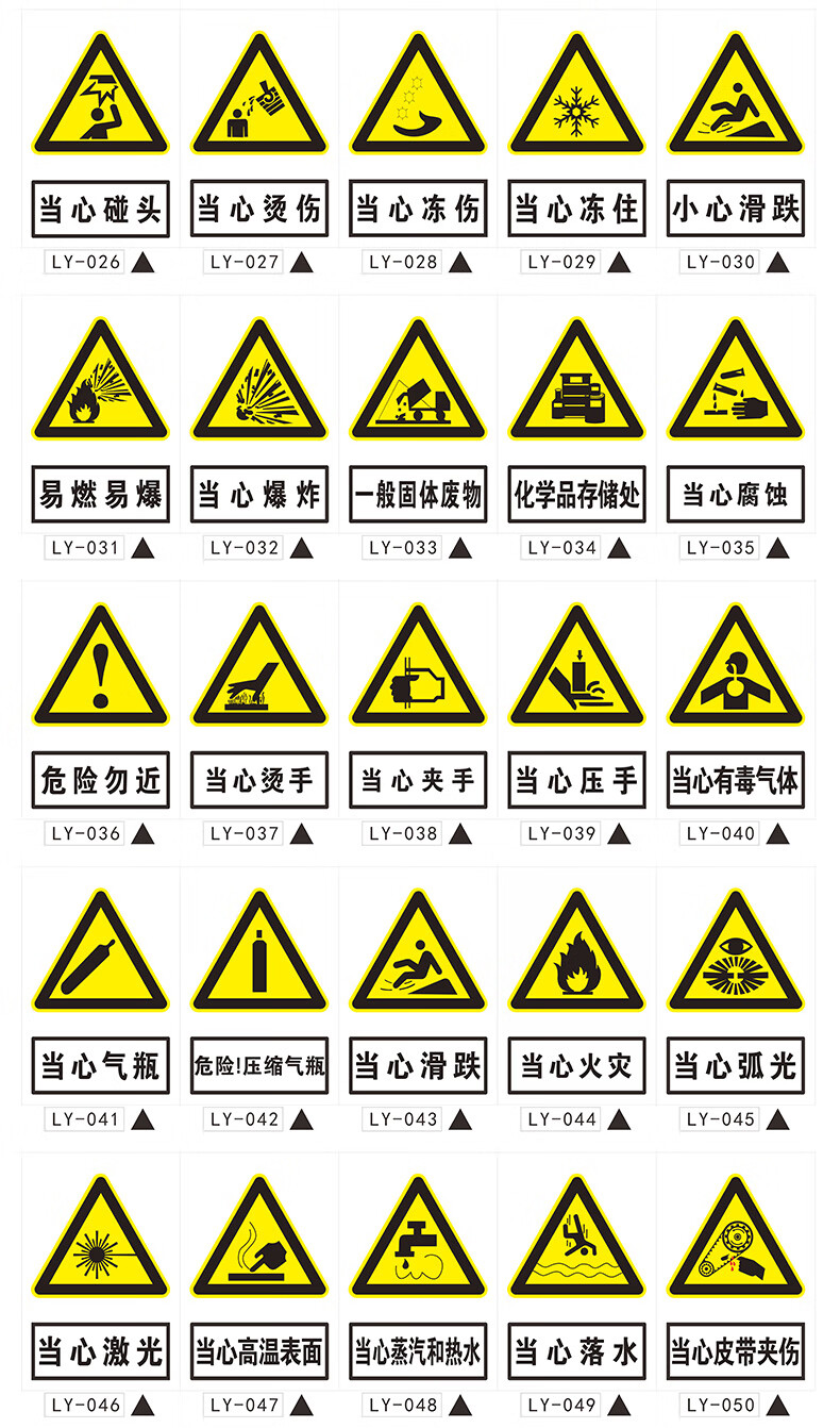 国标安全警示标志图片