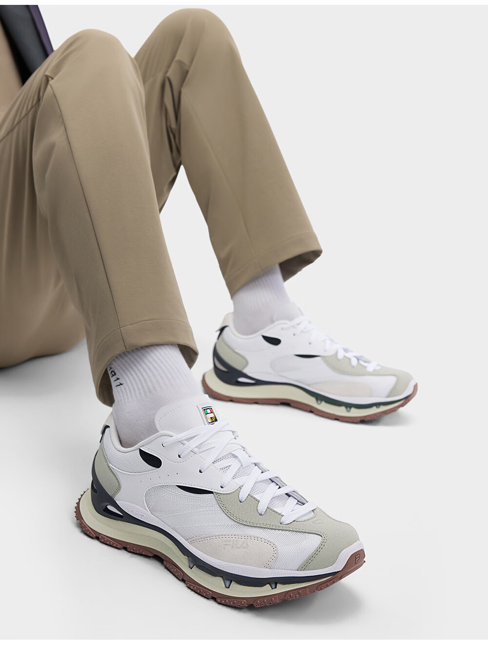 FILA KM3 Stackable Dad Shoes Men's 2026 Autumn New Thick-Soled Casual Sports Shoes 12