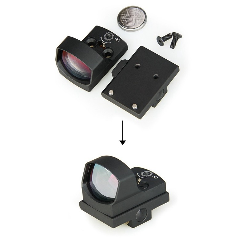 瓦西里 glock/1911专用虹膜迷你微型全息红点瞄准镜水弹配件内反射无