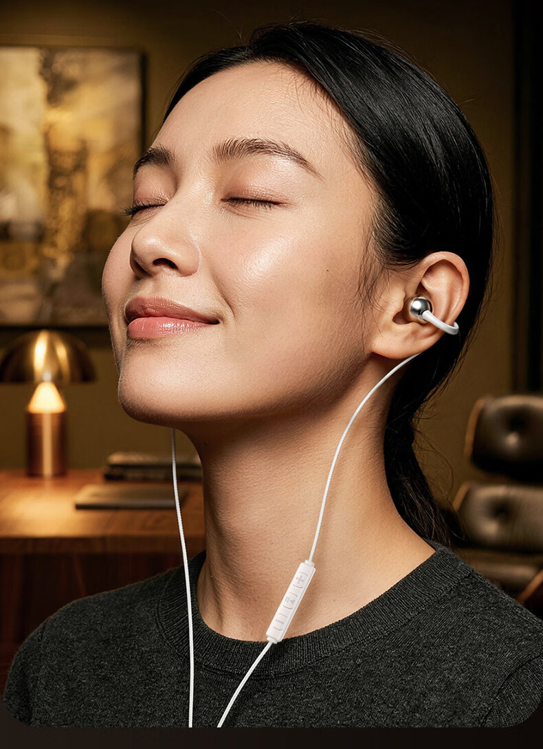 Zhiguozhe 2026 Latest Wired Clip-On Earphone with Computer Microphone 2-in-1 Non-Bone Conduction In-Ear Type-C Dual 3.5mm Round Port Desktop USB Laptop 32