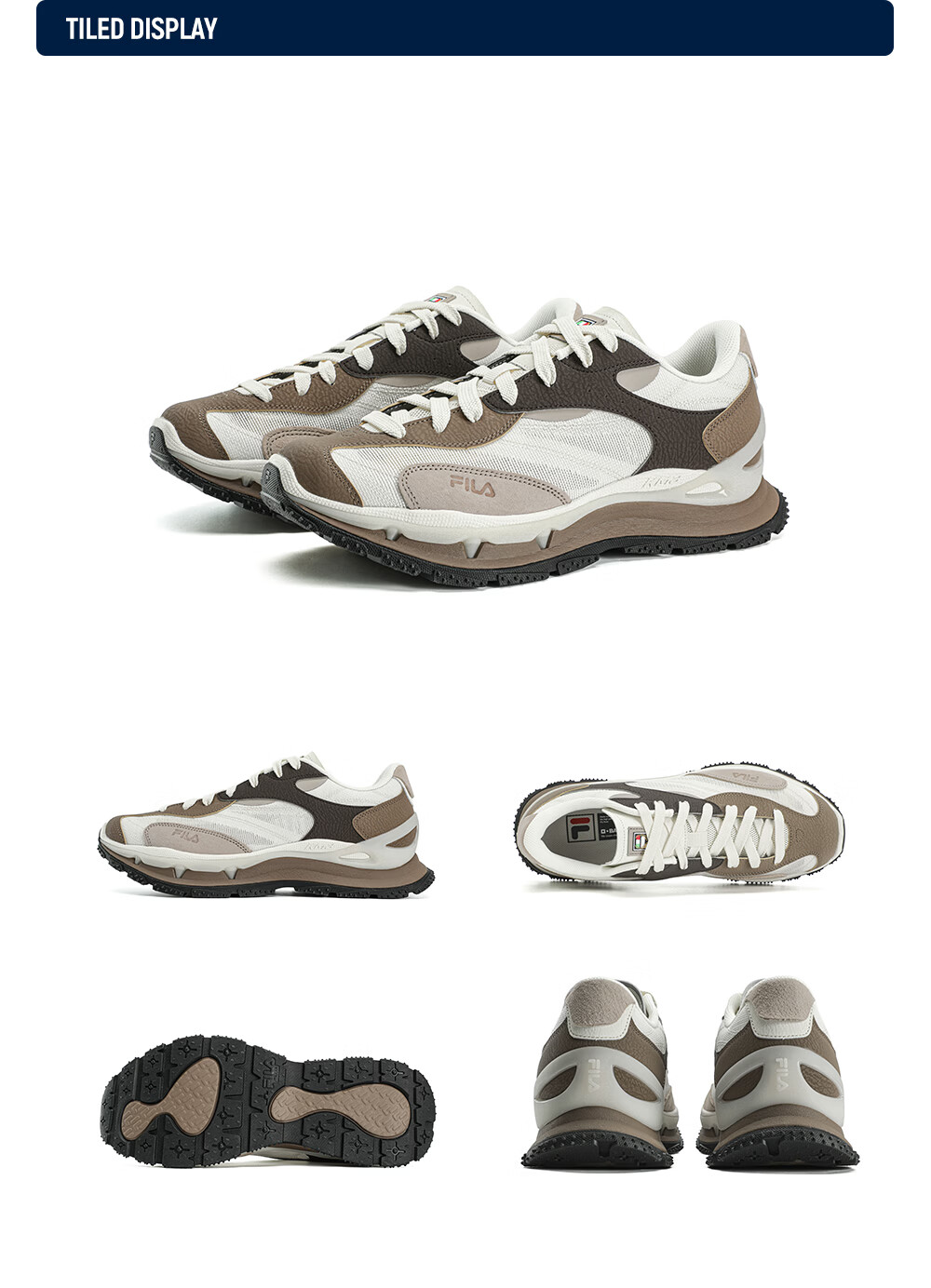 FILA KM3 Stackable Dad Shoes Men's 2026 Autumn New Thick-Soled Casual Sports Shoes 17